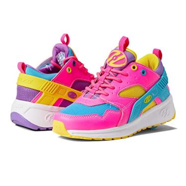 Imagem de HEELYS Força para meninas (criança pequena/criança grande), Rosa neon/roxo/multi, 7 Big Kid