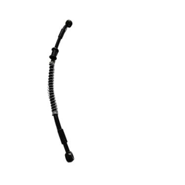 Imagem de Tsinesla Mangueiras de motocicleta hidráulicas 8 mm tubo banjo 100 mm-2300 mm universal motocicleta corrida moto sujeira 0° a 28° linha trançada cabo de mangueira de freio de aço