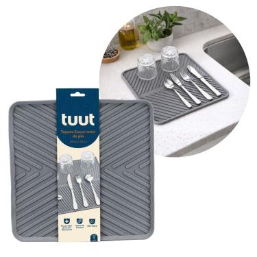 Imagem de Tapete Escorredor de Pia Cozinha Emborrachado Prime Flexível 30x30cm - Tuut