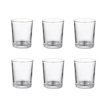 Imagem de Conjunto De Copos De Vinho Transparentes Pequenos 6 Peças, Copos Exqui
