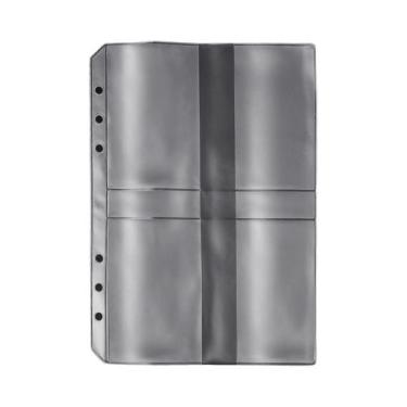 Imagem de Pasta Organizadora Transparente A5 Com 6 Furos Para Scrapbook, Matrize