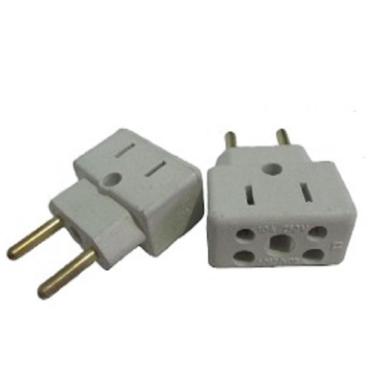 Imagem de Adaptador De Tomada 10A 16A 20A Bivolt P/ Ferro De Passar