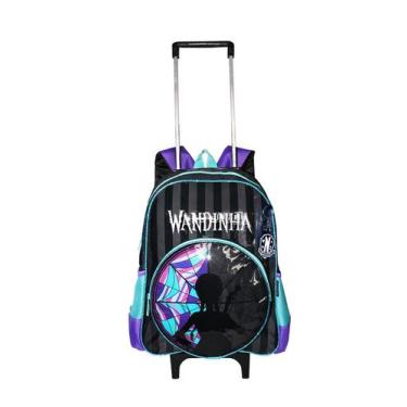 Imagem de Mochila Feminina Wandinha Rodinhas Meninas Escolar Filme - Luxcel
