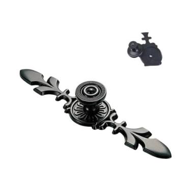 Imagem de Puxadores E Botões Pretos Para Móveis, Puxadores De Gaveta De Cozinha,