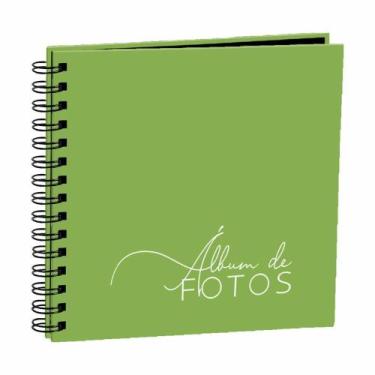 Imagem de Scrapbook Verde Limão Álbum Para Fotos Acompanha Cartelas - Clip