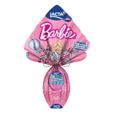 Imagem de Ovo de Páscoa Lacta Barbie Infantil Chocolate ao Leite 166g