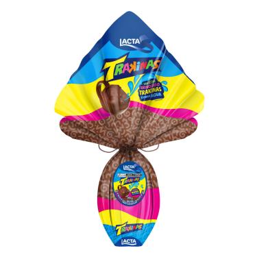 Imagem de Ovo de Páscoa Lacta Trakinas Infantil Chocolate ao Leite 190g