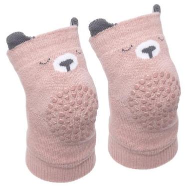 Imagem de Joelheira Bebê Antiderrapante Engatinhar Proteção Joelho 6 Meses Estam