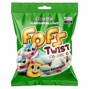 Imagem de Marshmallow Florestal Fofs Twist Colorido Baunilha 50G