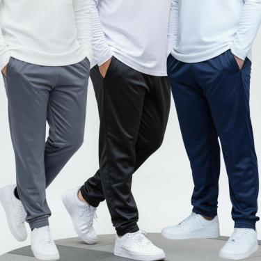 Imagem de Calça Jogger Plus Size Slim Helanca Confortavél Esporte 3un-Masculino