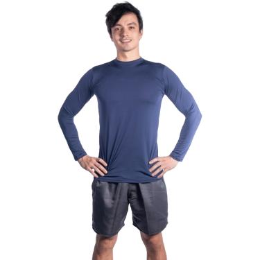 Imagem de Blusa Masculina Térmica Gola Redonda Peluciada Quentinha