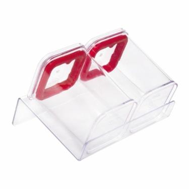 Imagem de Porta Condimentos Porta-condimentos Suporte Modular para Temperos Hermético em Poliestireno Cristal com Base