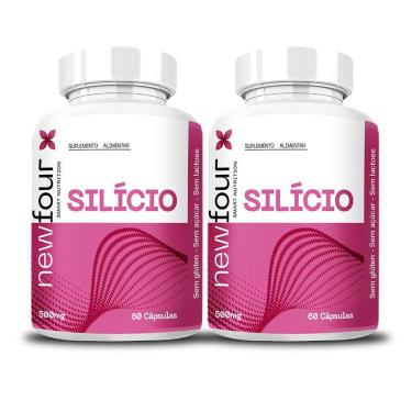Imagem de Kit 2x Silício Orgânico 60 Cápsulas 500mg - New Four-Unissex