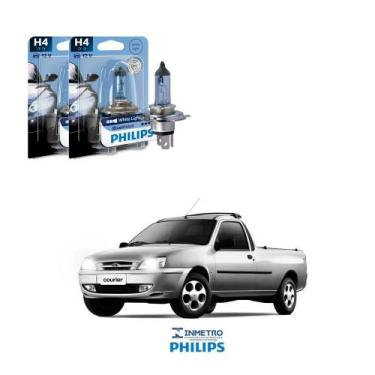 Imagem de Lâmpadas Farol Ford Courier Philips H4 BlueVision