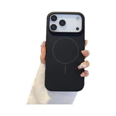 Imagem de Capa De Silicone Líquido Magnética De Luxo Para iPhone 17 pro Max Com 