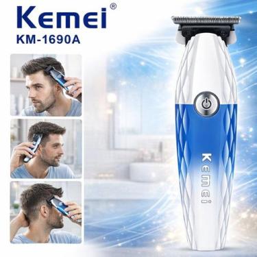 Imagem de Aparador Kemei 1689A Corte Cabelo Barba Profissional Presente Entrega 
