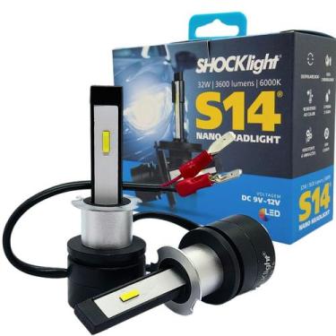 Imagem de LÂMPADA LED SHOCKLIGHT H3 NANO HEADLIGHT S14 6000K 3600LM Farol milha 