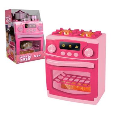 Imagem de Brinquedo Fogão Interativo Infantil Com Luz Som e Acessórios - Dm Toys