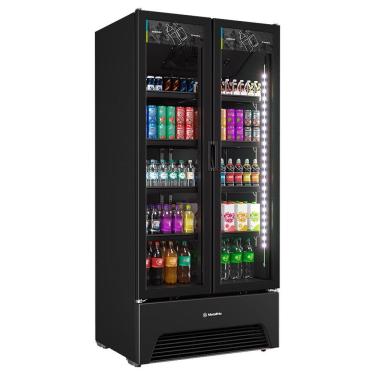 Imagem de Refrigerador Vitrine Metalfrio 752 Litros VB70AH | Porta de Vidro, Frost Free, Preto