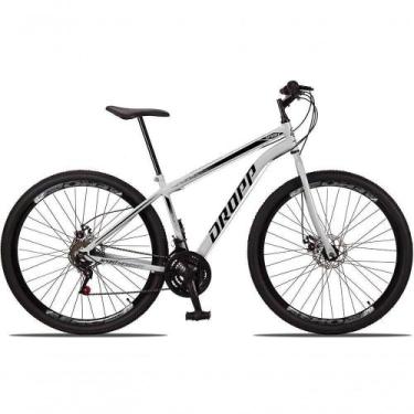 Imagem de Bicicleta 29 Aço 21 Marchas Freio A Disco Branco+preto - Dropp Sport
