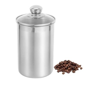 Imagem de Recipientes De Aço Inoxidável Com Tampas Latas Lacradas Garrafa De Farinha Latas De Aço Jarra De Aço Lata De Chá Lata Hermética Pote De Biscoitos De Latas Bule Engrossar