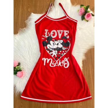 Imagem de Camisola de alcinha adulto minie - Tribo do Pijama , Vermelho, p