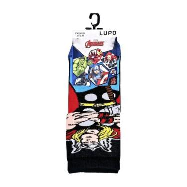 Imagem de Meia Lupo Infantil Disney Vingadores, Amarelo, 30  ao 36