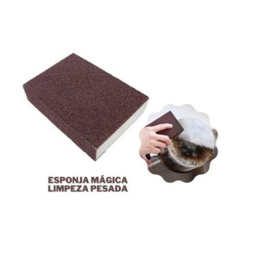 Imagem de Esponja Mágica Limpeza Pesada Panela Inox Remoção Ferrugem - Clink