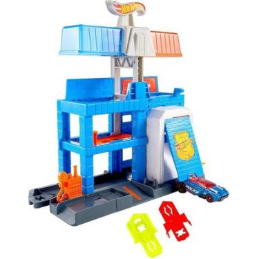 Imagem de Kit Pista Hot Wheels City Torre de Polícia Mattel.