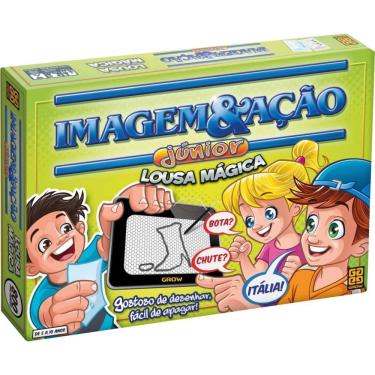 Imagem de Jogo de Tabuleiro Imagem e Ação Jr. Lousa Mágica com 800 Palavras para Desenhar Grow