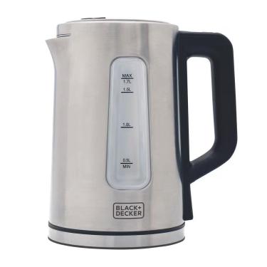 Imagem de Chaleira Elétrica Black + Decker KEPG Gourmand Gris 1200W 1,7L Aço Inox LED 110V