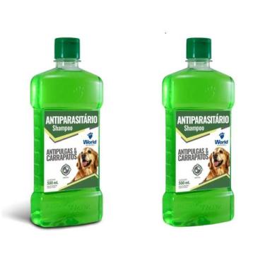 Imagem de Combo 2 Shampoo Antiparasitário World Veterinária Dug's para Cães - 50