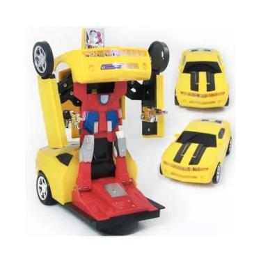 Imagem de Carrinho Transformers: Brinquedo Camaro Robô para Crianças. - Carrinho
