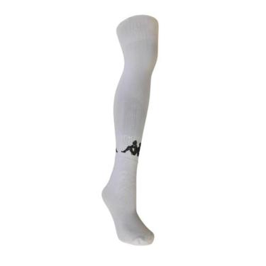 Imagem de Meião de Futebol Elite Kappa Juvenil e Adulto Várias Cores, Branco, 34