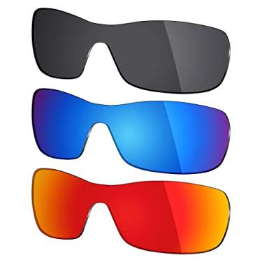 Imagem de 3 pares de lentes polarizadas de substituição Mryok para óculos de sol Oakley Antix – Opções