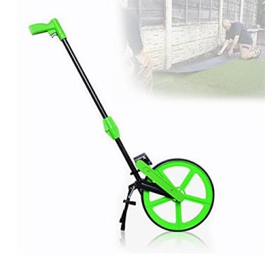 Imagem de Roda de medida de medidores dobráveis, fita métrica mede até 999,9 m com grande roda de medição de distância eletrônica para andar Surveyor Land