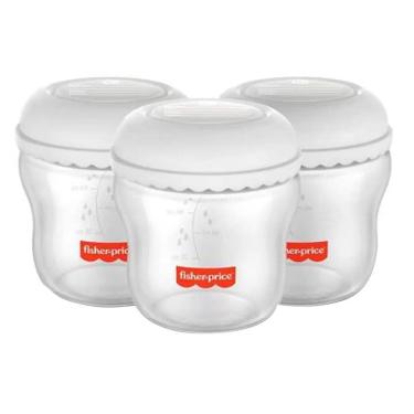 Imagem de Frasco para Armazenar Leite Fisher Price Mom`s Essentials 3 Unidades 150ml cada