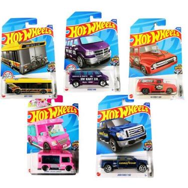 Kit 5 Carrinhos Hot Wheels Sortidos Original Coleção Brinde