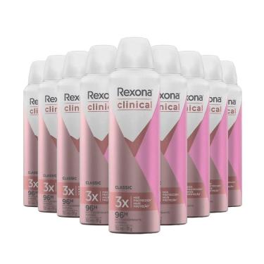 Imagem de Kit Com 9 Desodorante Aerosol Rexona Clinical Classic 90G