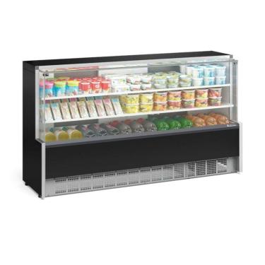 Imagem de Balcão Refrigerado Vidro Reto 2,05M 2 Placas Frias Gelopar GPDA-205R PR 127v