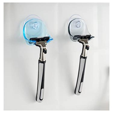 Imagem de Pacote com 2 prateleiras de suporte de lâmina Excelity com ganchos de ventosa para chuveiro e banheiro, montagem na parede reutilizável