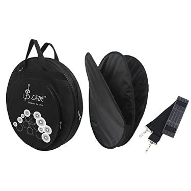 Imagem de DOYING 21-Inch Três bolsos Cymbal Bag Backpack com alça de ombro divisória removível