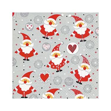 Imagem de Pct 20 Guardanapos De Papel - Funny Santas Paper Design Colorido No Voltagev