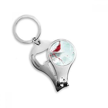 Imagem de Selado com um beijo chinês aquarela alicate anel chaveiro abridor de garrafas cortador
