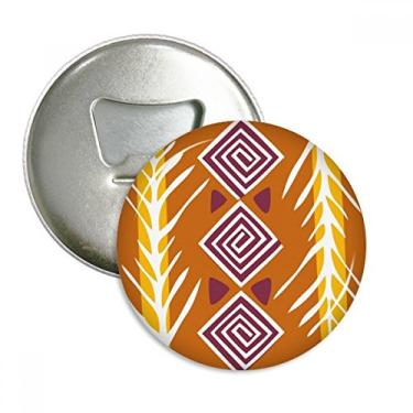 Imagem de Emblema Multifuncional Brown Line Totems México Civilização Antiga Ímã de Geladeira