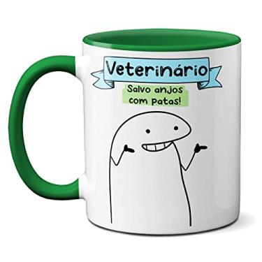 Imagem de Caneca Veterinário Habilidade em Compreender Cachorrês Gatês (Verde)