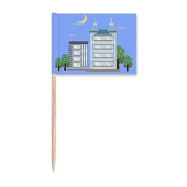 Imagem de Animation Outline Buildings Toothpick Flags Marker Topper Decoração de Festa