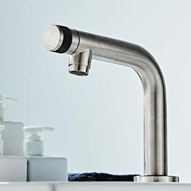 Imagem de Torneira de cozinha de abertura rápida simples de aço inoxidável para máquina de lavar torneira de banheiro misturador, b