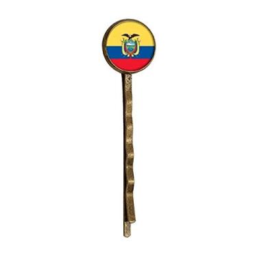 Imagem de Boné de metal retrô com bandeira nacional da América do Sul do Equador