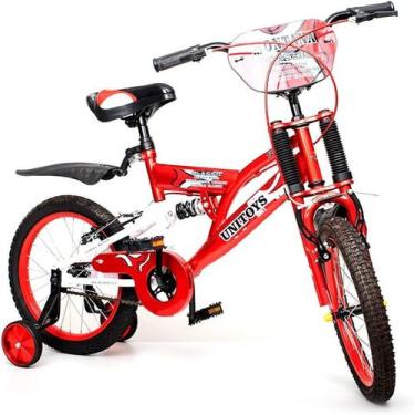 Imagem de Bike Montana Bicicleta Infantil Aro 16 4 A 8 Anos - Unitoys - Vermelha